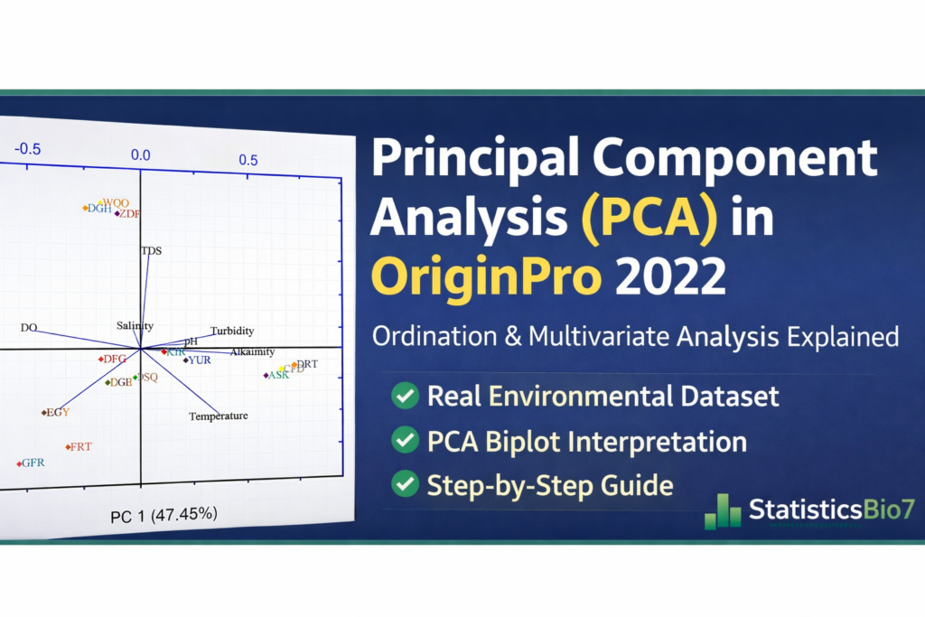 Principal Component Analysis (PCA) in OriginPro 2022: Ordination & Multivariate Analysis Explained with Example