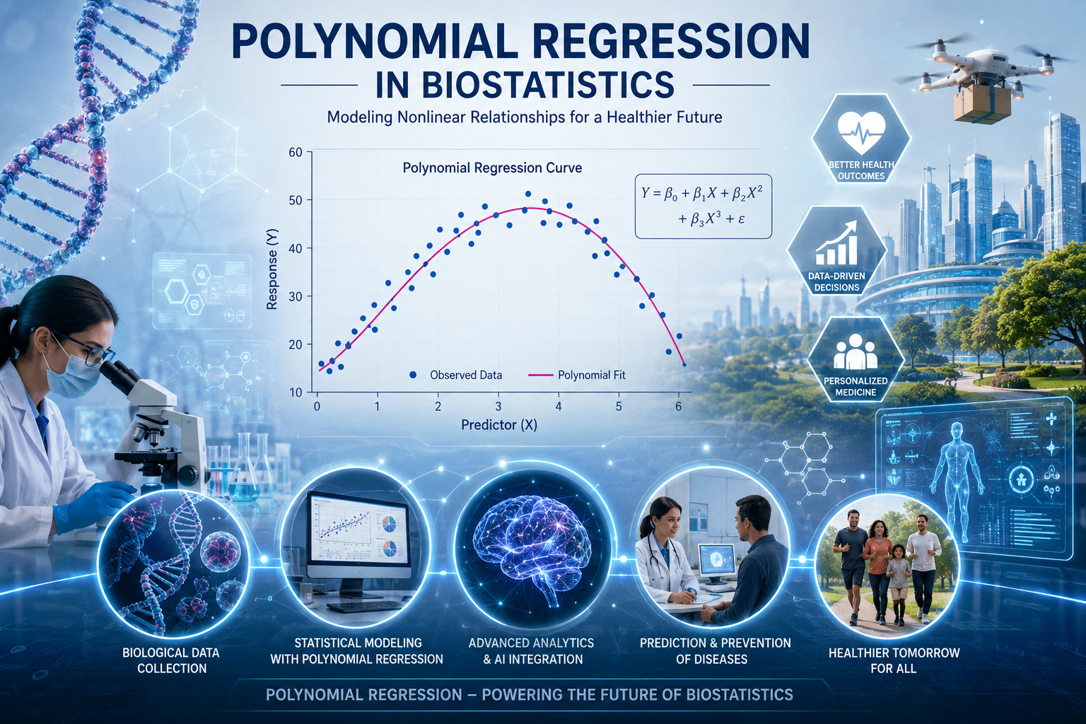 Polynomial Regression in Biostatistics